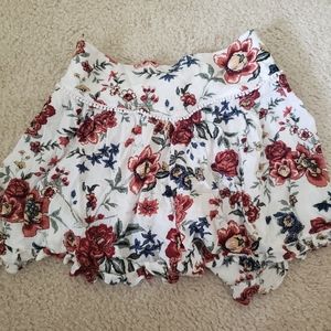American eagle ruffle floral shorts